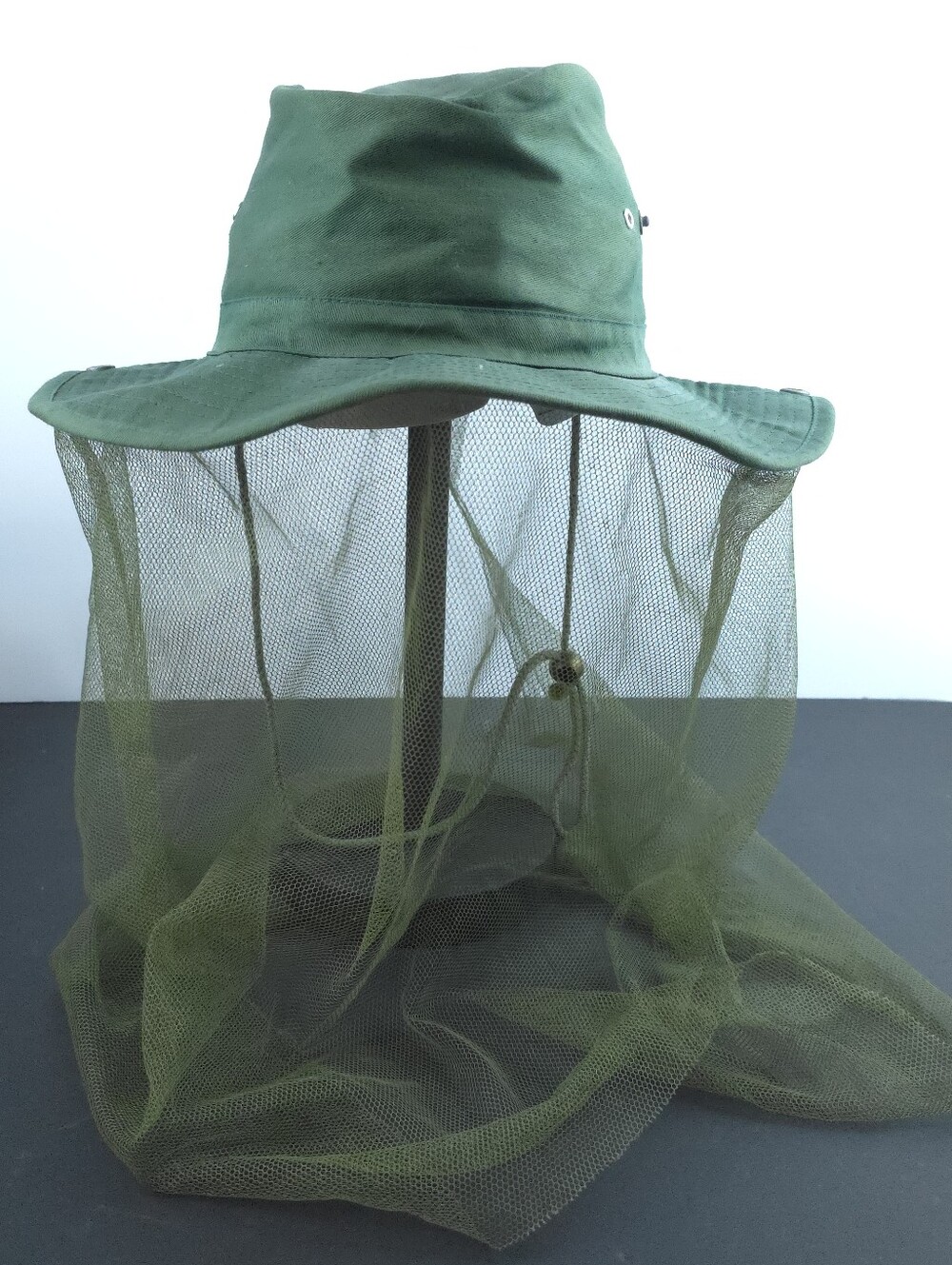 ACE Outback Mosquito Net Hat Size Small Green Cotton Wide Brim Bug Insect